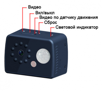 Миниатюрная видеокамера Mini DV W7 PIR